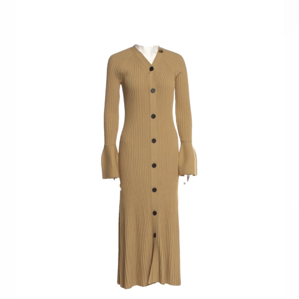 Proenza Schouler Rib Knit Midi Cardigan Dress